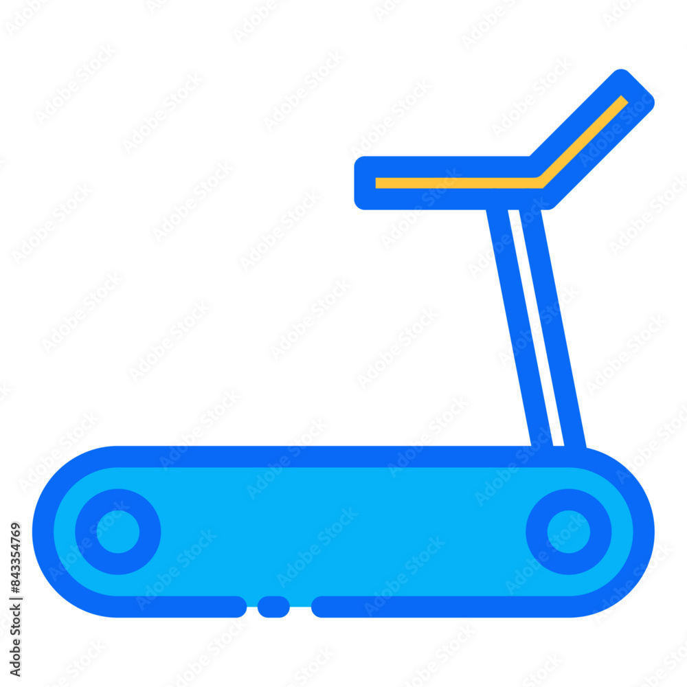 Treadmill outline dual tone icon. vector thin line icon for mobile app, website, logo and presentation design. Treadmill outline dual tone icon. vector thin line icon for mobile app, website, logo and presentation design.