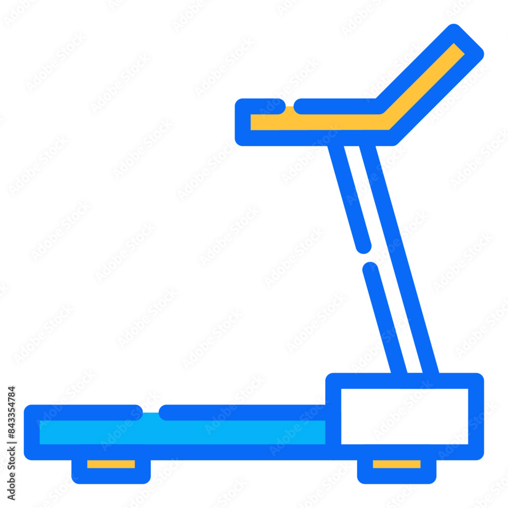 Treadmill outline dual tone icon. vector thin line icon for mobile app, website, logo and presentation design. Treadmill outline dual tone icon. vector thin line icon for mobile app, website, logo and presentation design.