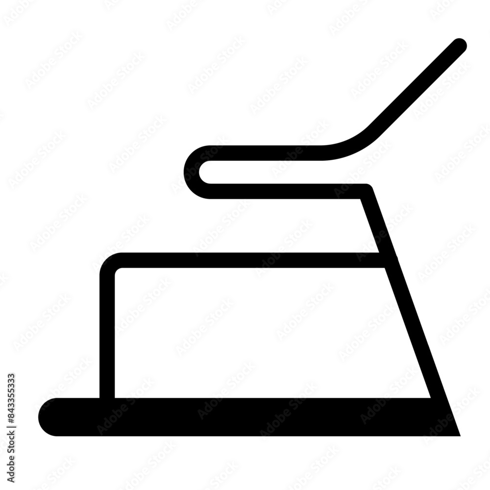 Fototapeta premium Treadmill solid icon. vector glyph icon for mobile app, website, logo and presentation design.