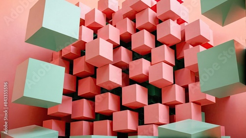 Obraz na płótnie shapes, Generative AI, 