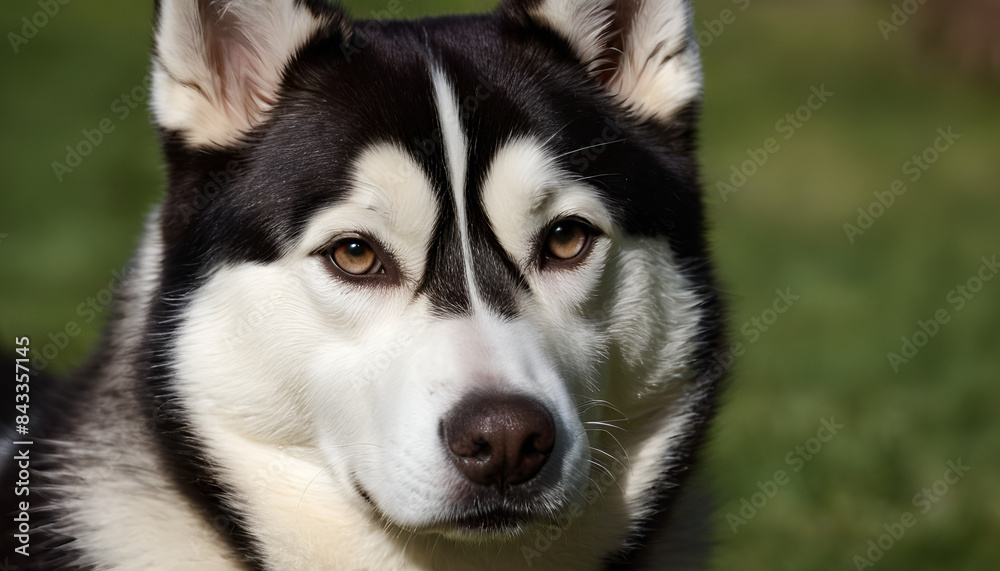 closeup of a siberian husky closeup of a siberian husky