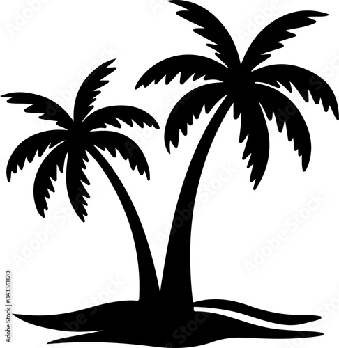silhouette of palm trees