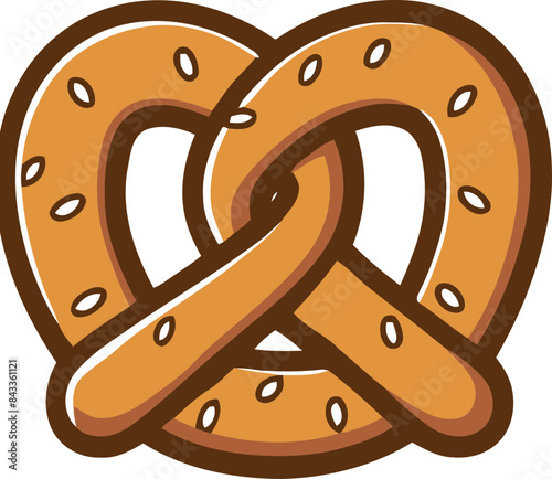 pretzel cartoon illustration