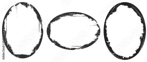 Black grunge texture border frame.Grunge style frames. vector grunge black frame with white background for your text