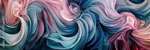 Flowing Organic Patterns With Pastel Gradients, In Soft Pinks, Blues, And Greens, Creating A Soothing And Gentle Visual Experience , HD Wallpapers, Background Image