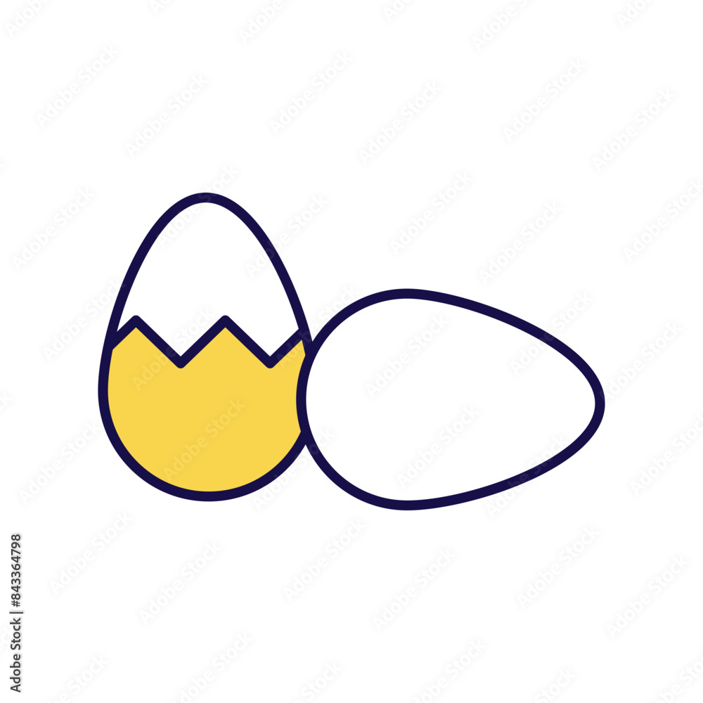 egg icon with white background vector stock illustration egg icon with white background vector stock illustration