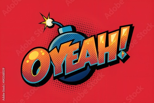pop art comic speech bubble with word wow