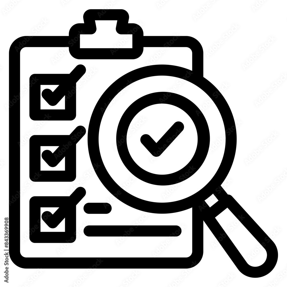 Assessment Icon Element For Design
