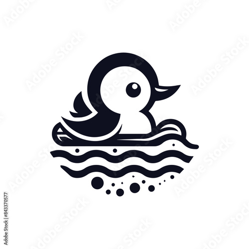  cute Loons icon silhouette vector 