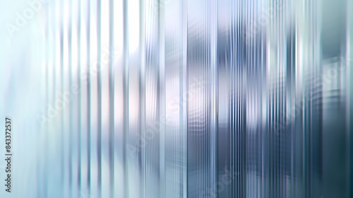 Reeded glass effect minimalist abstract background.