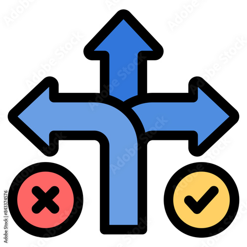 Decision Icon Element For Design