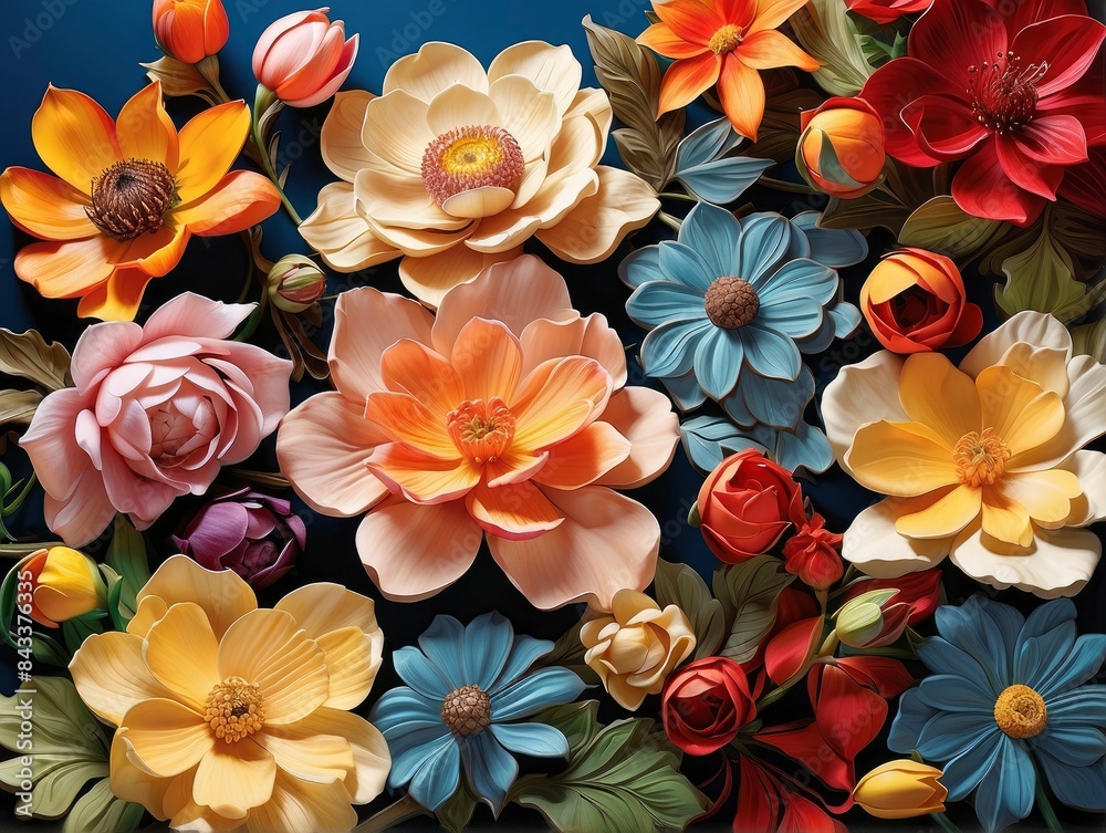pattern with flowers pattern with flowers