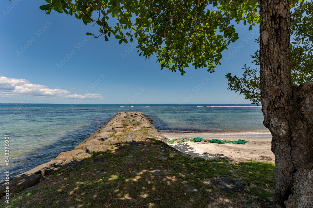 Meerblick auf die Karibik bei Capesterre-Belle-Eau auf Guadeloupe