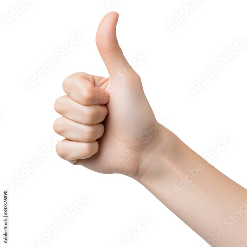 hand showing thumbs up