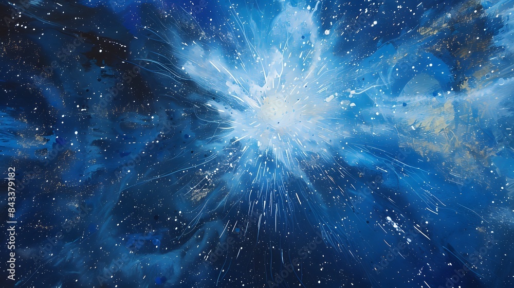 abstract blue background. explosion star. abstract blue background. explosion star.