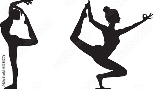 Yoga for Better Sleep vector design 