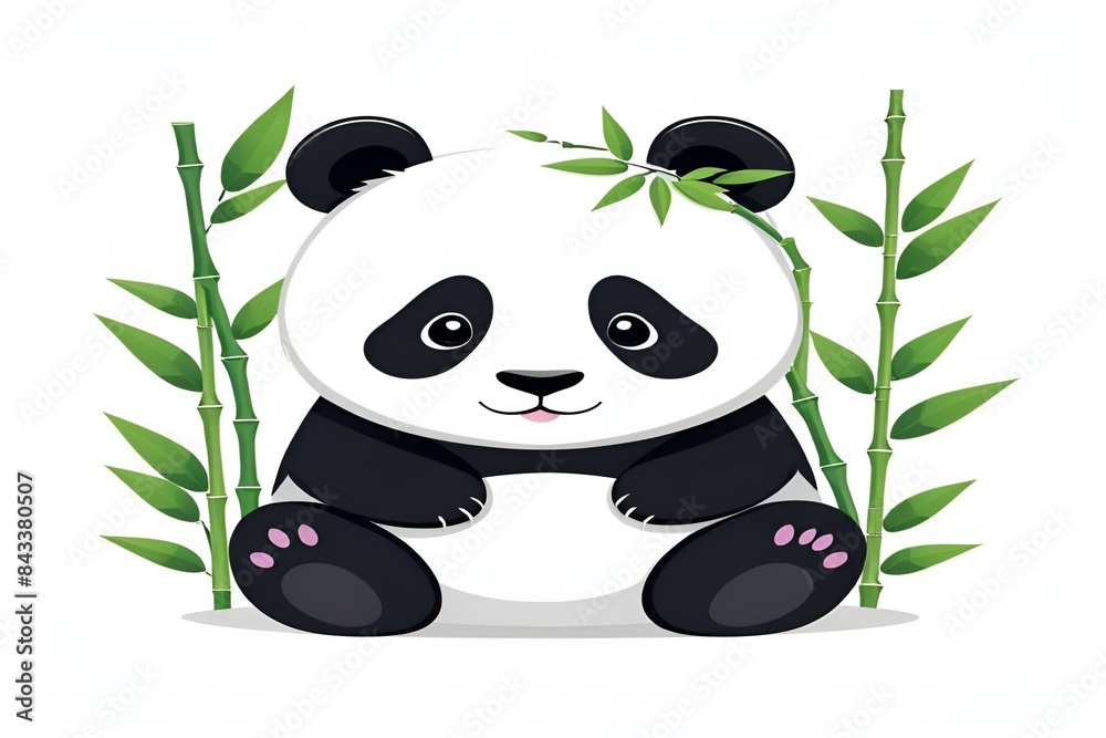 Panda bear animal illustration