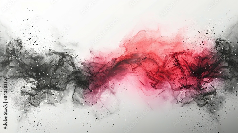 Aqueous Harmony: Watercolor Embraces Ink's Depth Aqueous Harmony: Watercolor Embraces Ink's Depth