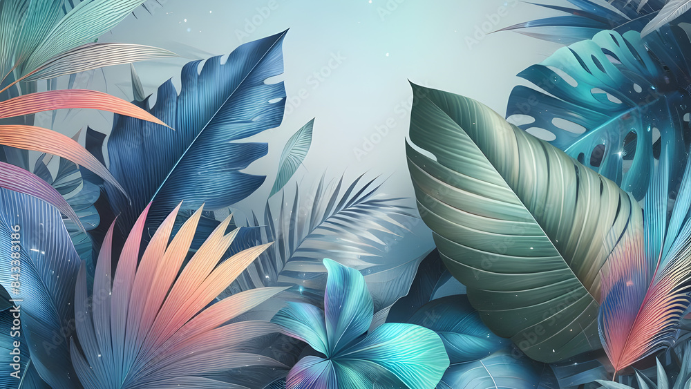 Beautiful leaves with copy space background Beautiful leaves with copy space background