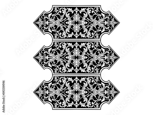 black and white lace
