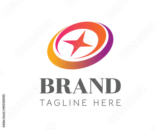 Circle logo icon design template elements. Usable for Branding and Business Logos.
