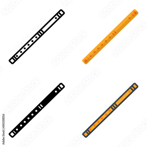 The Flute icon represents a woodwind instrument known for its high-pitched, melodious sound in musical ensembles.
