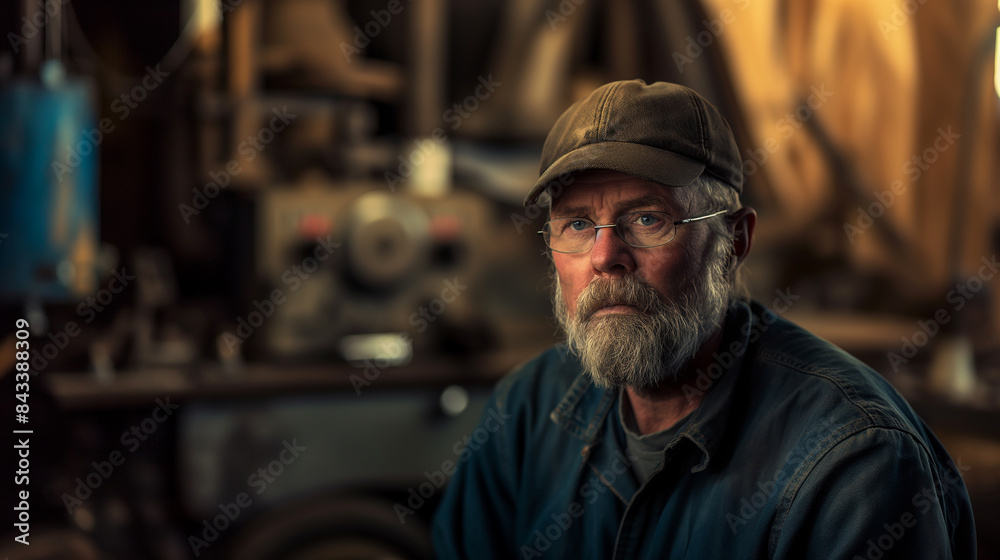 Portrait of metal worker Portrait of metal worker
