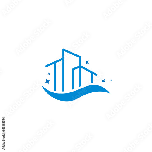 Modern House Appartment Logo Design Vector 