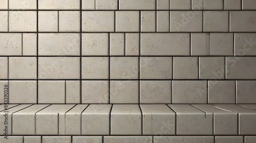 Simple clean modern diagonal tiles background - vector seamless Generative AI 