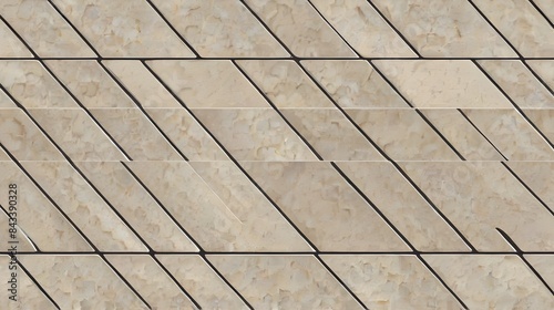 Simple clean modern diagonal tiles background - vector seamless Generative AI 