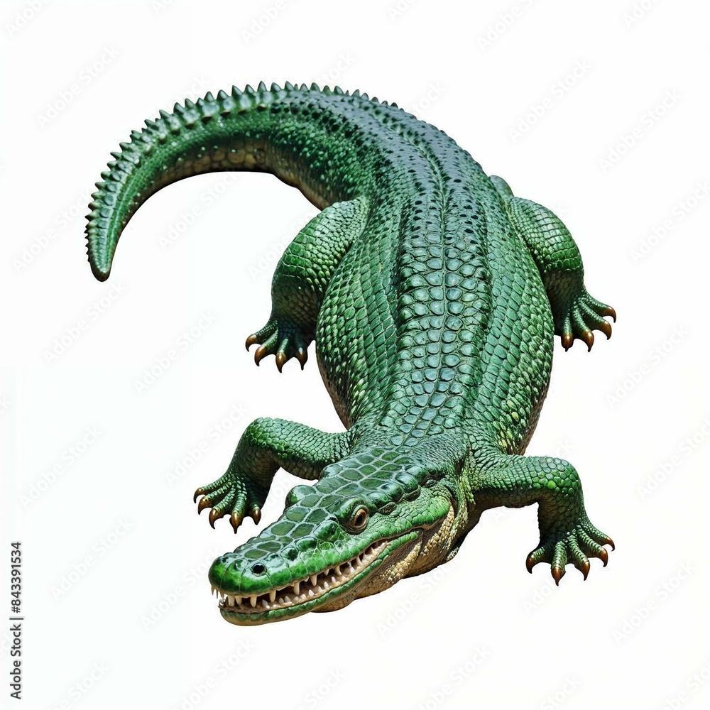 Obraz premium crocodile isolated on white