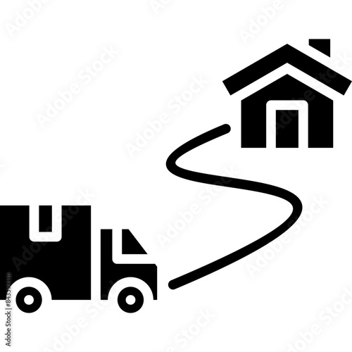 Delivery Route Icon