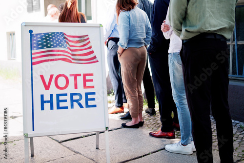 Fotografía Diverse People At Voting Booth