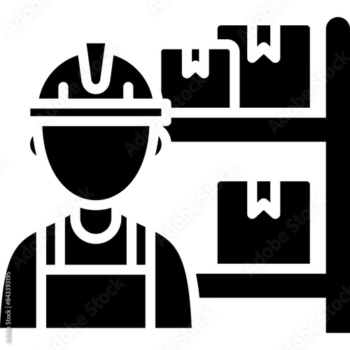 Warehouse Worker Icon