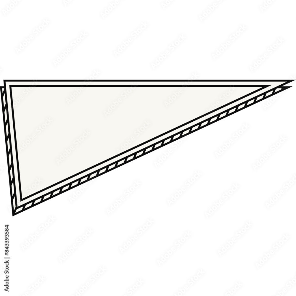 Fototapeta premium Comic Line Banner Geometric