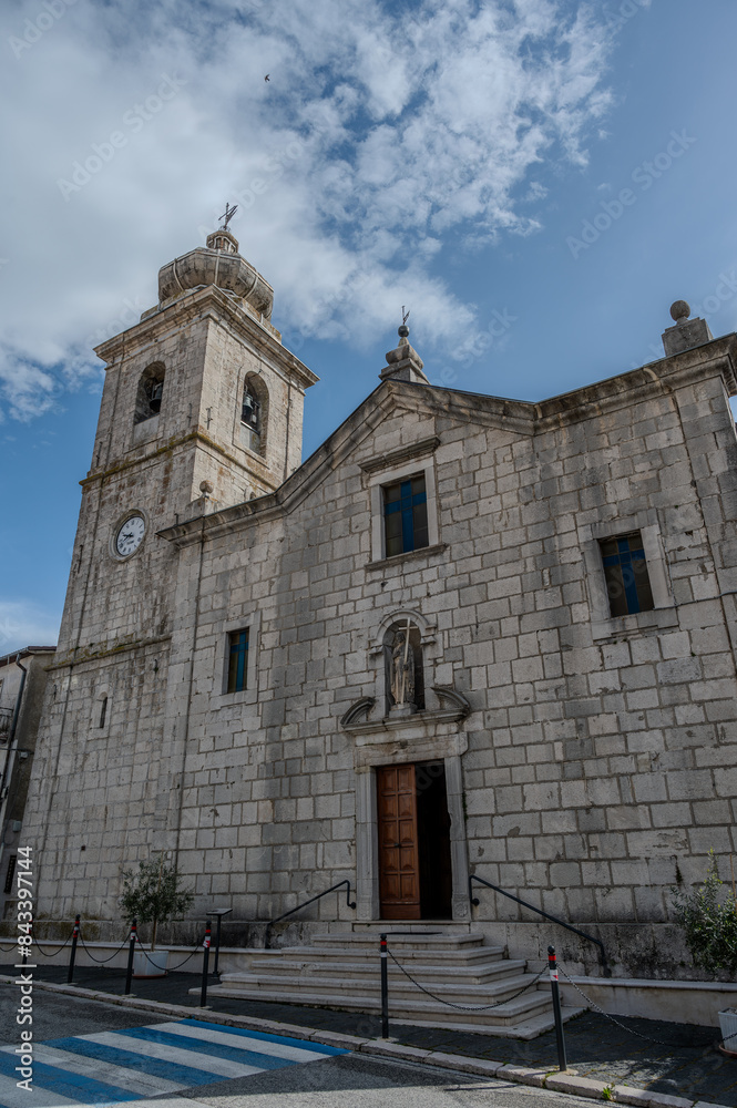 Obraz premium Rionero Sannitico, Isernia. Mother church of San Bartolomeo Apostolo