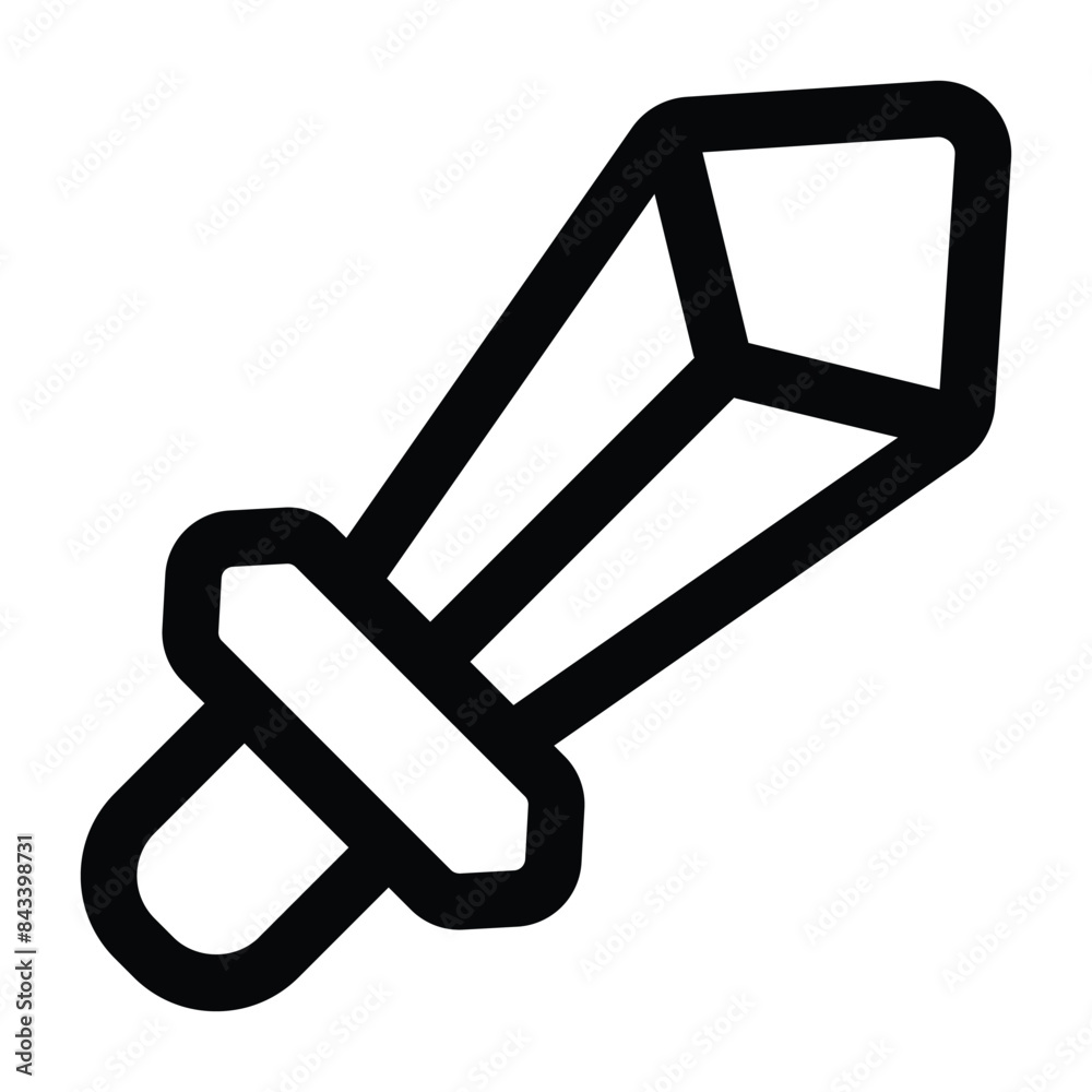 Simple Sword icon. The icon can be used for websites, print templates, presentation templates, illustrations, etc Simple Sword icon. The icon can be used for websites, print templates, presentation templates, illustrations, etc