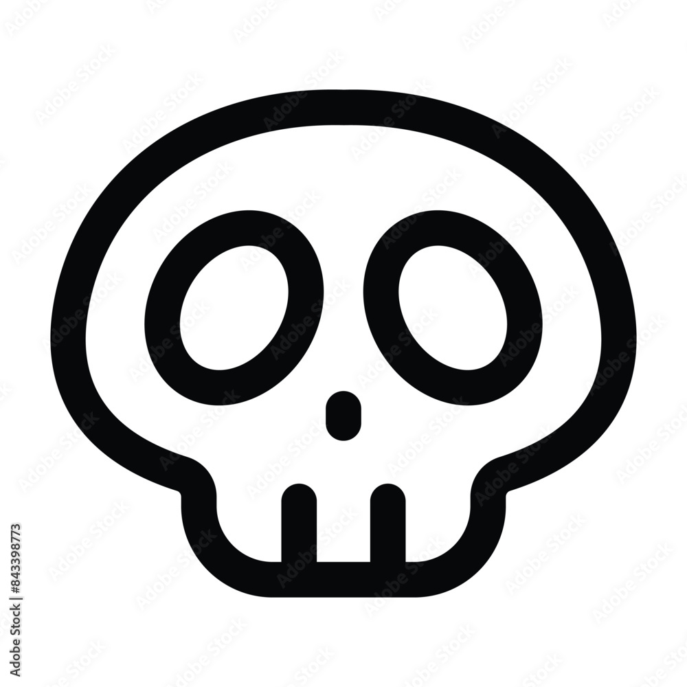 Simple Skull icon. The icon can be used for websites, print templates, presentation templates, illustrations, etc Simple Skull icon. The icon can be used for websites, print templates, presentation templates, illustrations, etc