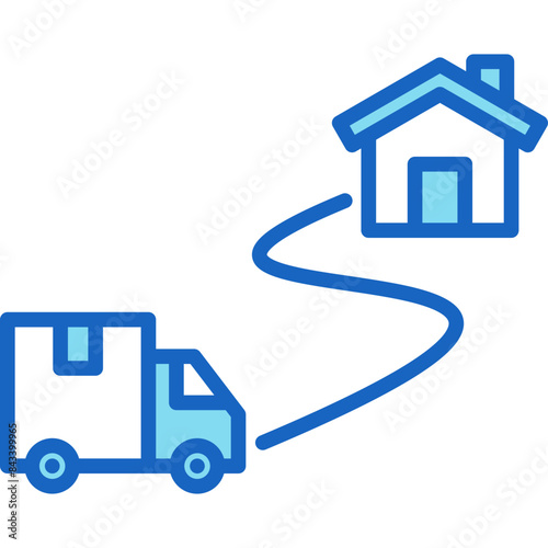 Delivery Route Icon