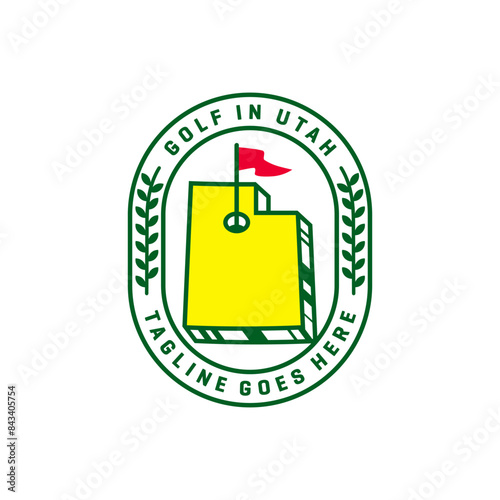 utah golf sports logo