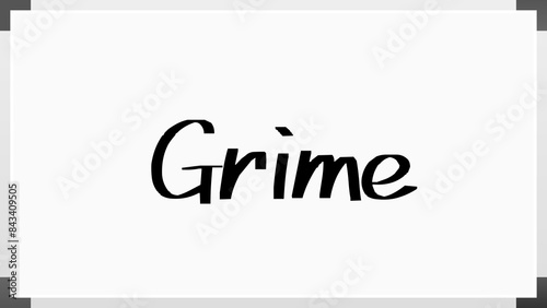 Grime (グライム) のホワイトボード風イラスト