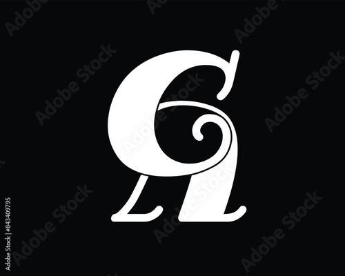 CA vector logo monogram abstract,ca letters alphabets design logo