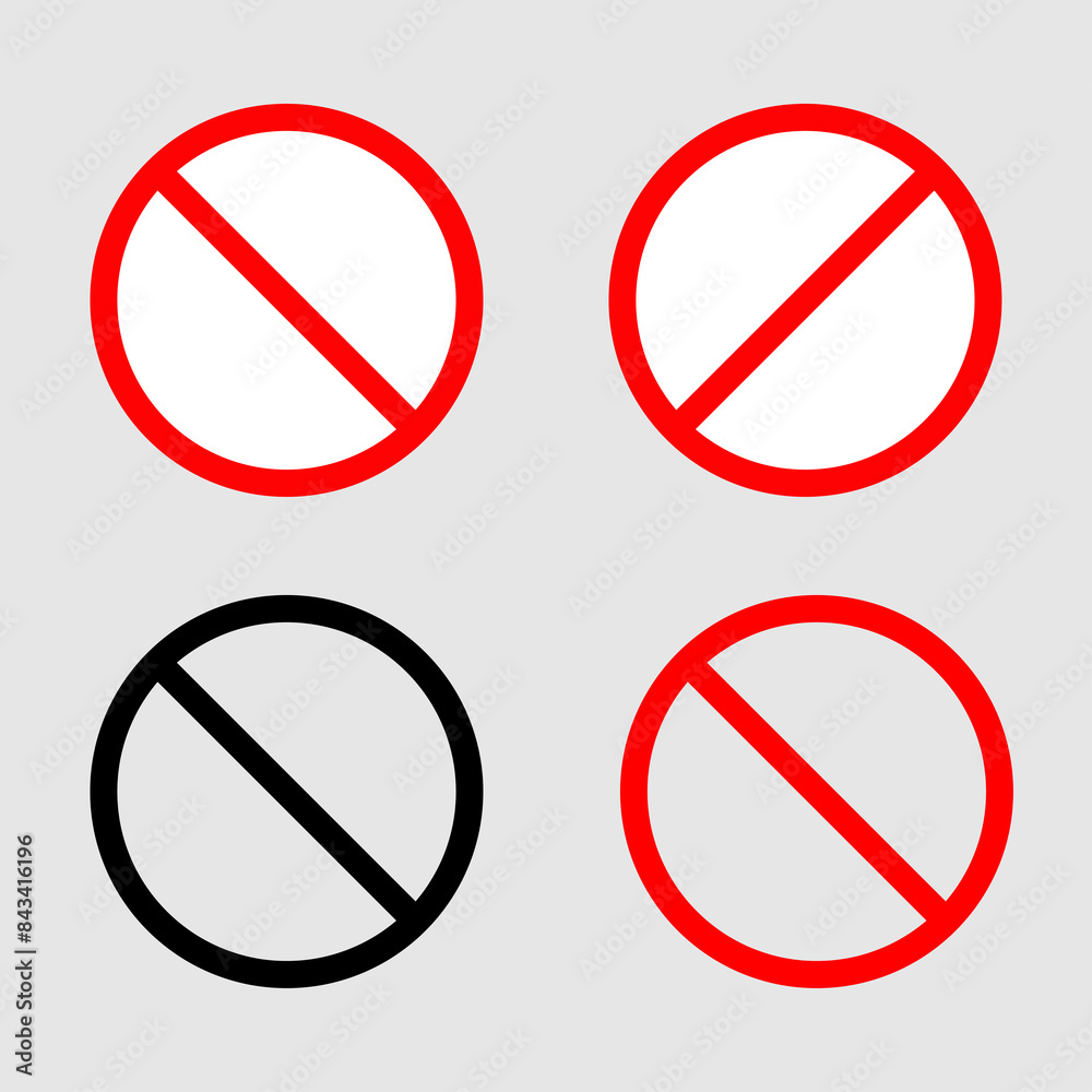 No sign flat icon,symbol vector design