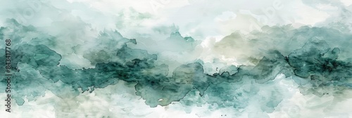 Abstract Watercolor Inspired By Nature'S Beauty, In Soft Greens And Blues, Evoking Tranquility And Harmony , HD Wallpapers, Background Image