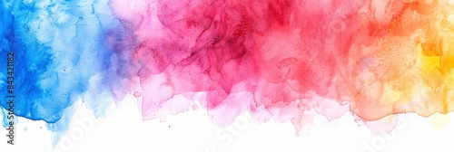 Abstract Watercolor With Harmonious Hues, Blending Warm And Cool Colors, Suggesting Balance And Unity , HD Wallpapers, Background Image