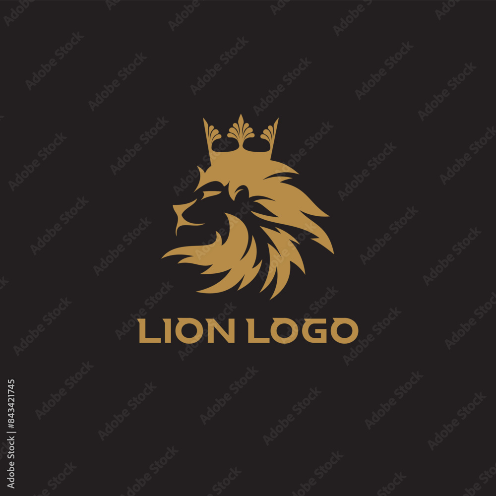 Fototapeta premium Lion Logo Design Vector Template 