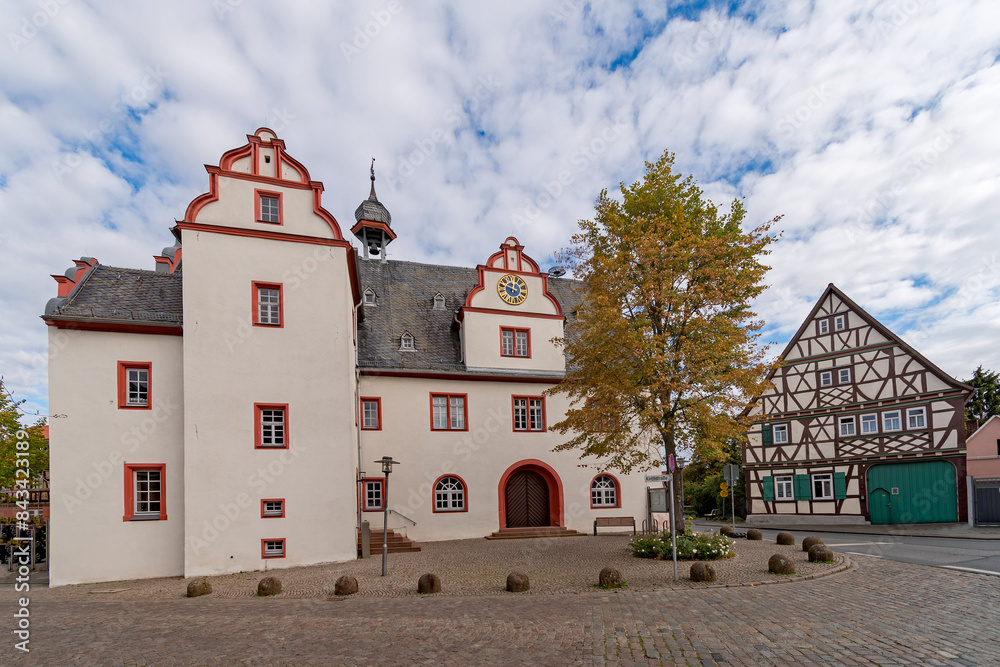Das alte Rathaus von Pfungstadt in Hessen in Deutschland