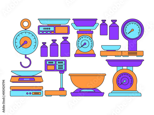 various scale weight measurement kilogram weigher equipment store tool
