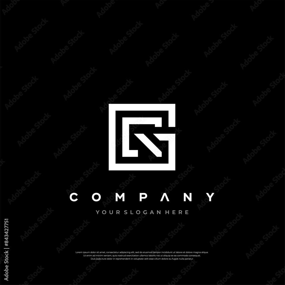 Obraz premium GCR Monogram Logo