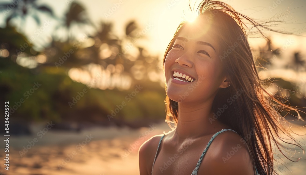 Basking in the Glow: Radiant Asian Beauty on a Hawaiian Beach Getaway Basking in the Glow: Radiant Asian Beauty on a Hawaiian Beach Getaway